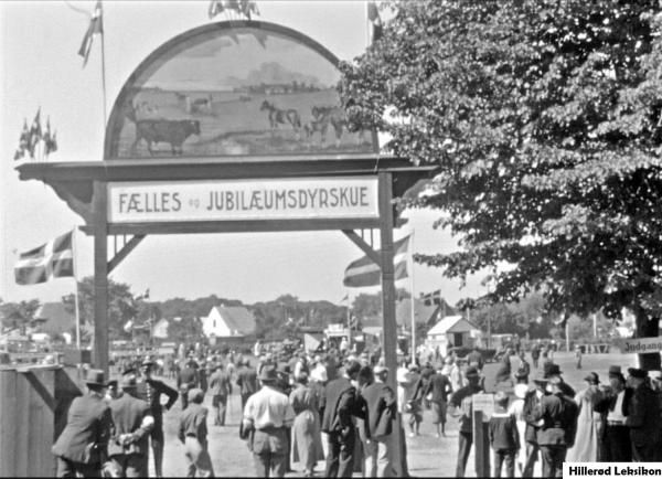 Dyrskuepladsen i Hillerød. Jubilæumsdyrskue 1936. (Fotograf ukendt. Lokalhistorisk Arkiv, Hillerød Bibliotek).